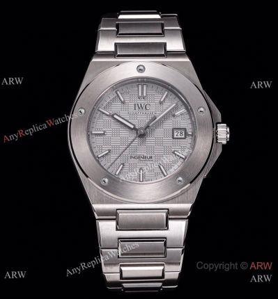 Swiss Replica IWC Schaffhausen Ingenieur Titanium Gray Dial Watch 40mm